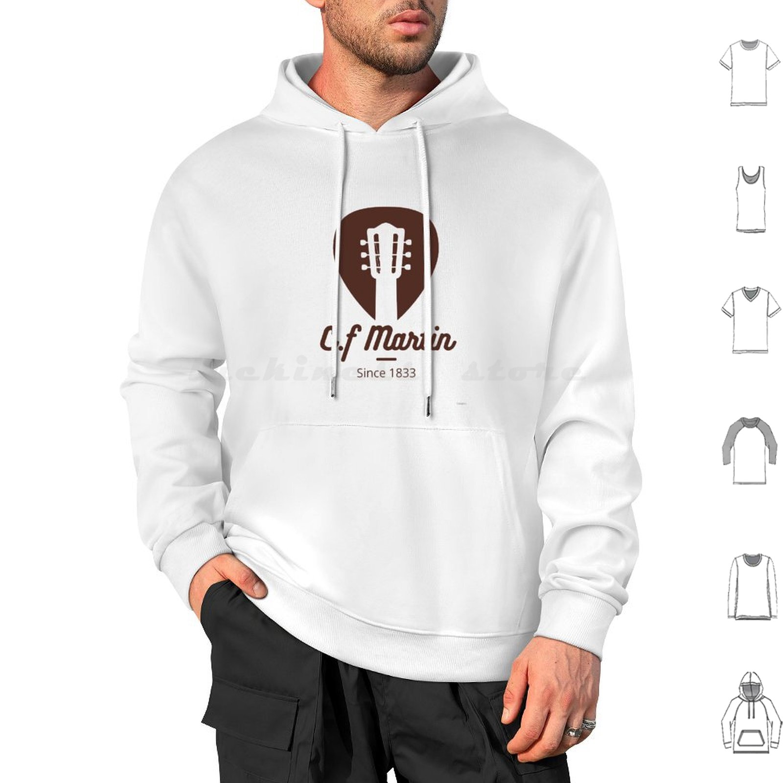 Guitars 1833 Hoodies Long Slee - Musical Instrument Companies recension och pris