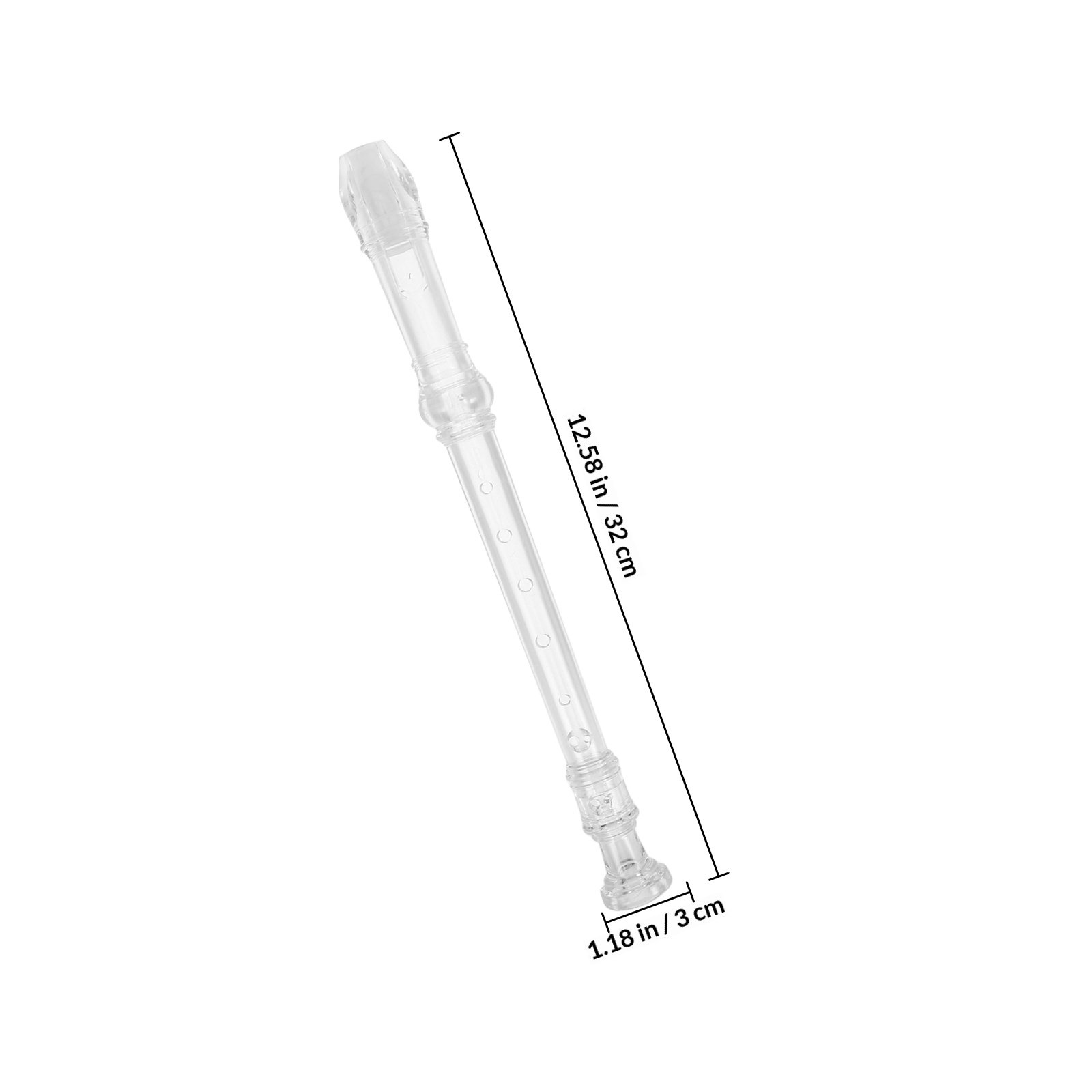 1Set Transparent Plastic Sopra - Soprano Recorder Plastic recension och pris