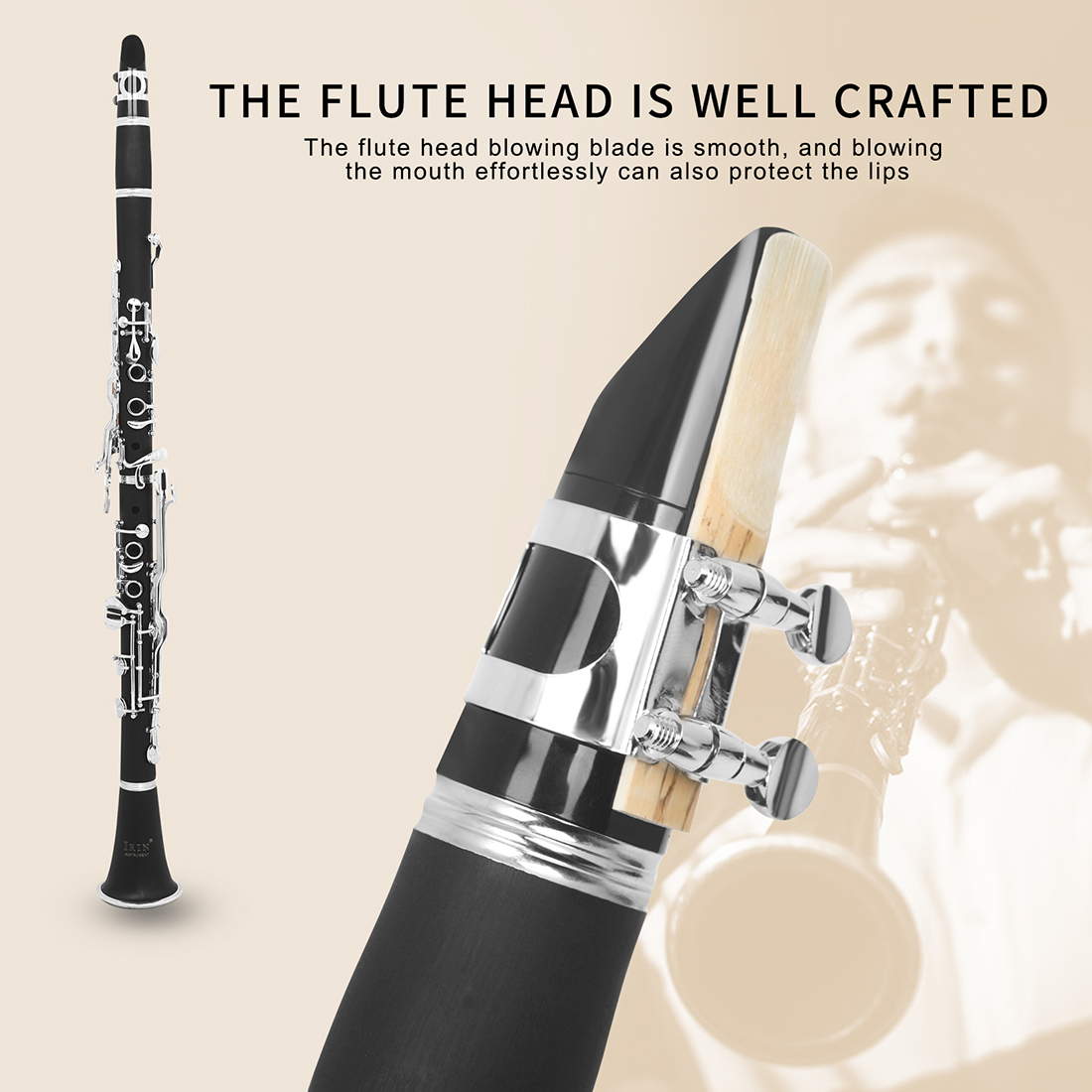 IRIN Clarinet Key of G 17 keys - Musical Instrument German recension och pris